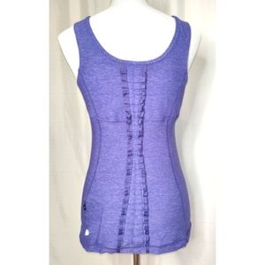 Lululemon purple ruffle tank